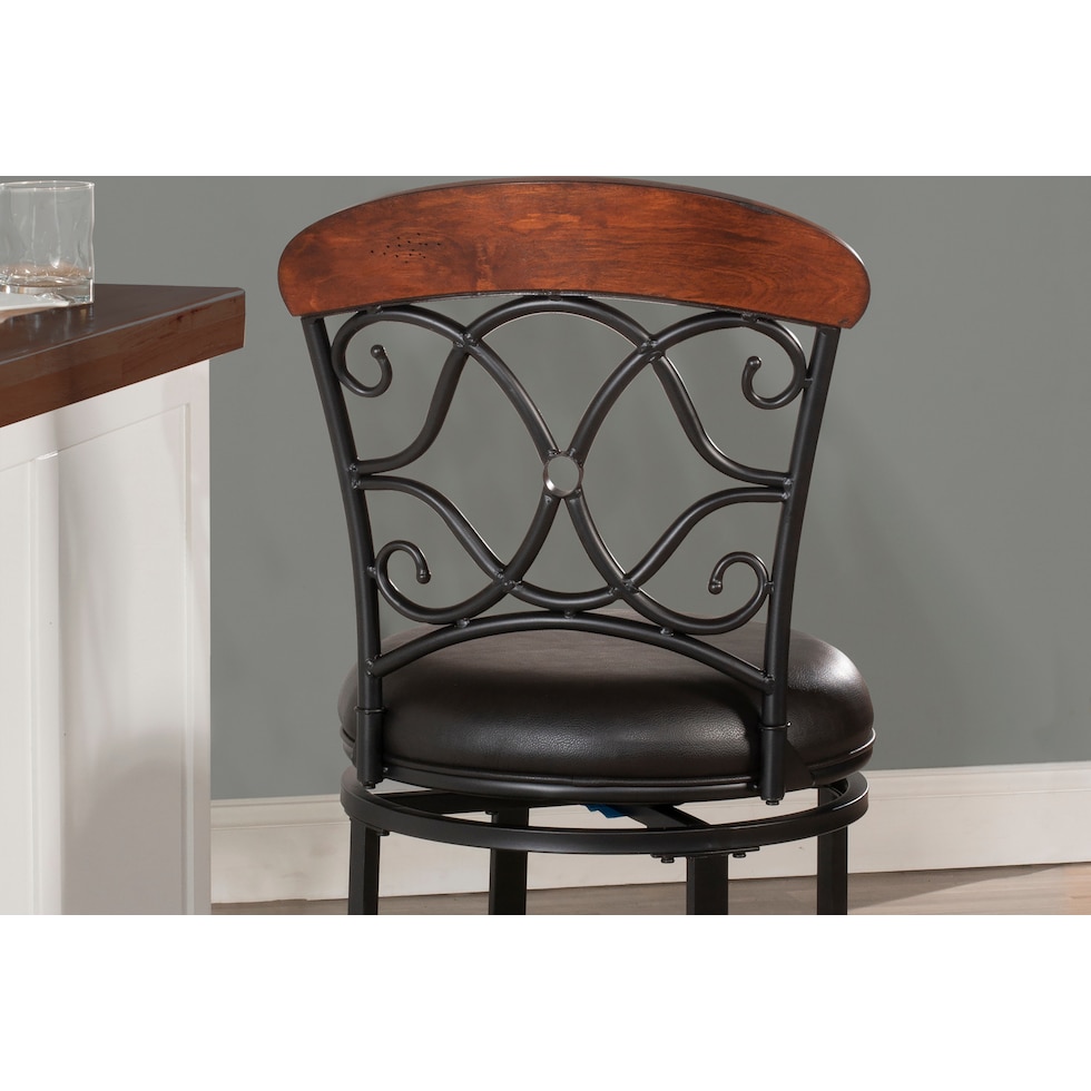 netta dark brown counter height stool   
