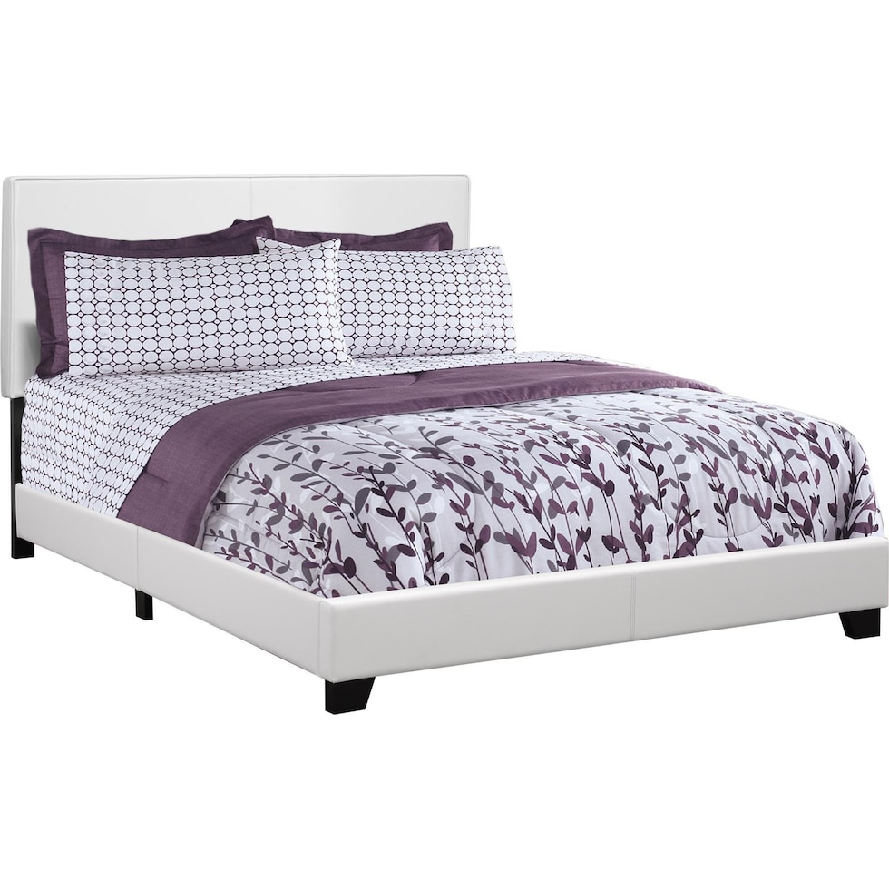 nettie white queen bed   