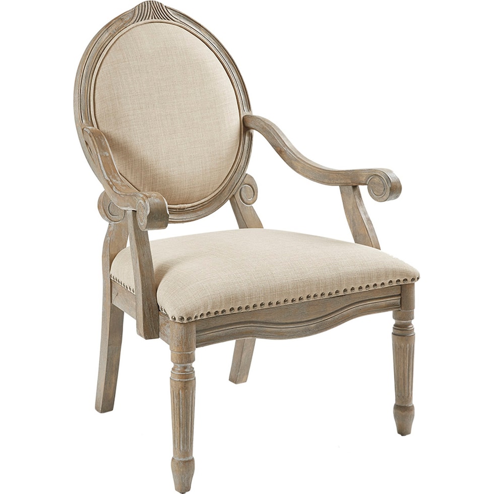 neutral accent chair   