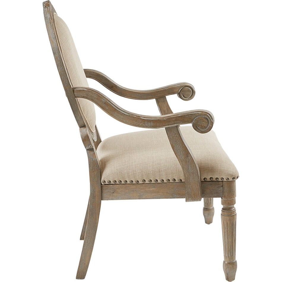 Bairam Accent Chair Beige Value City Furniture