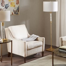 neutral accent chair   