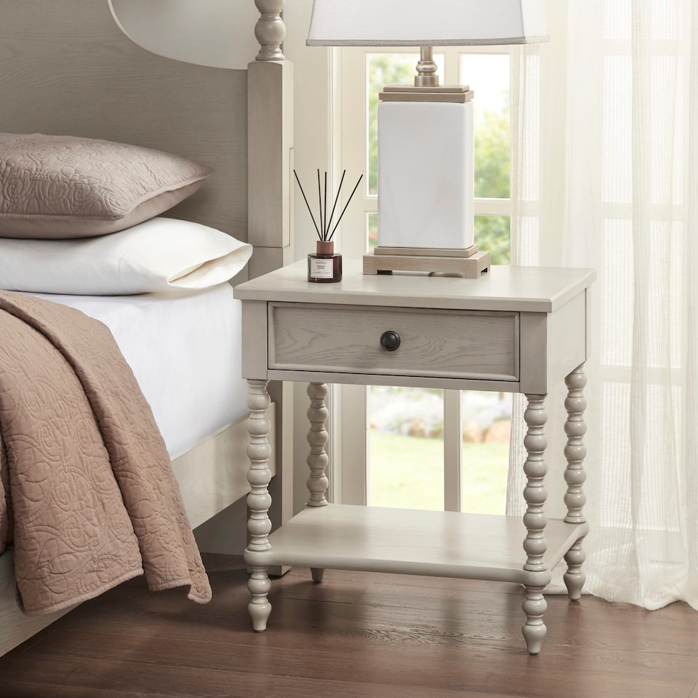 neutral nightstand   