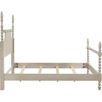 neutral queen bed   