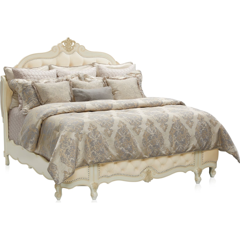 neutral queen bedding set   