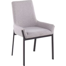 neville gray dining chair   