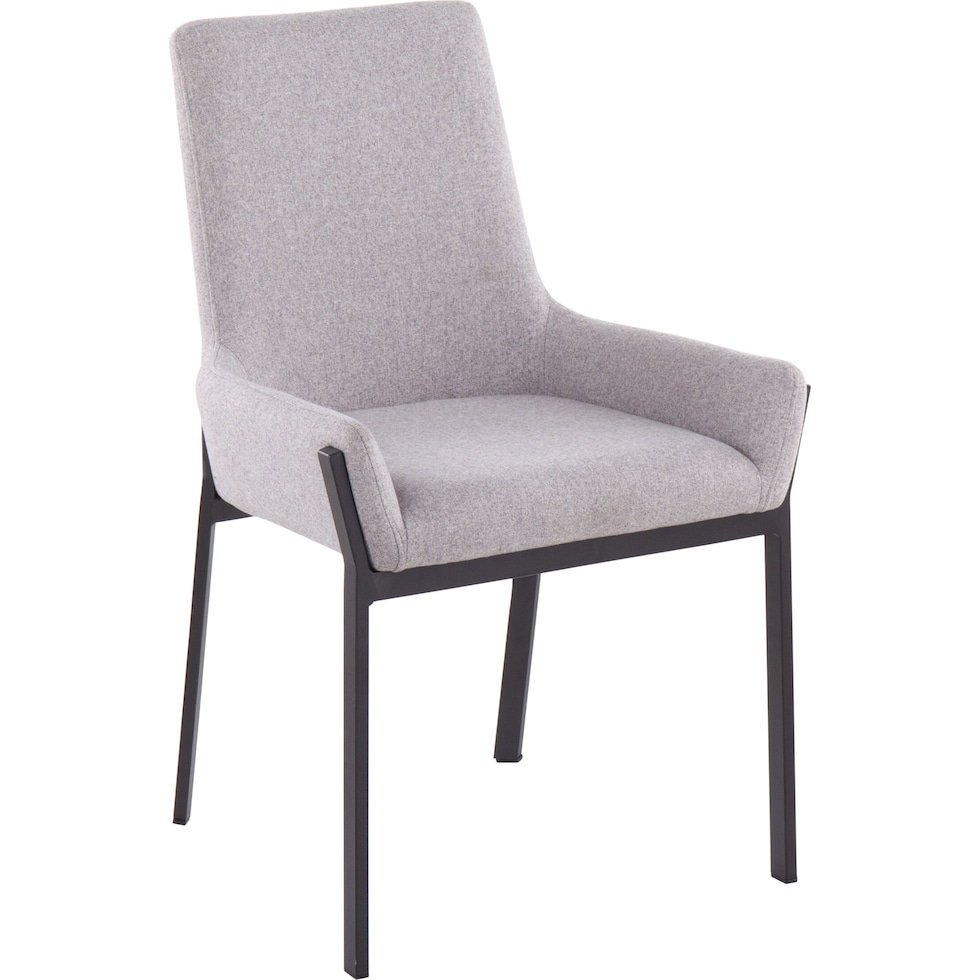 neville gray dining chair   