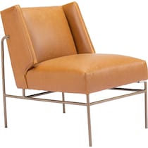 neville light brown accent chair   