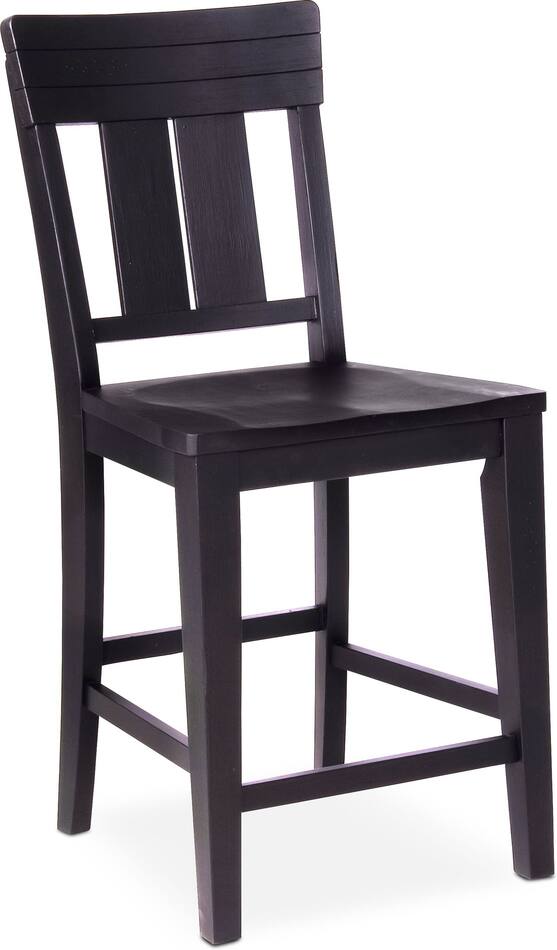 New Haven CounterHeight Dining Table and 4 SlatBack Stools Value