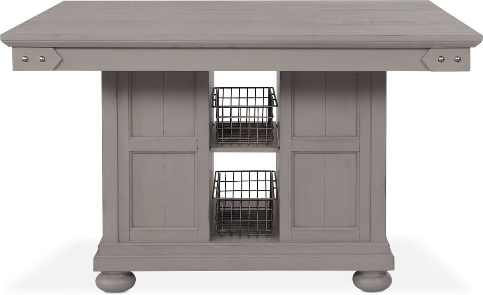 New Haven Kitchen Island Gray Value City Furniture
