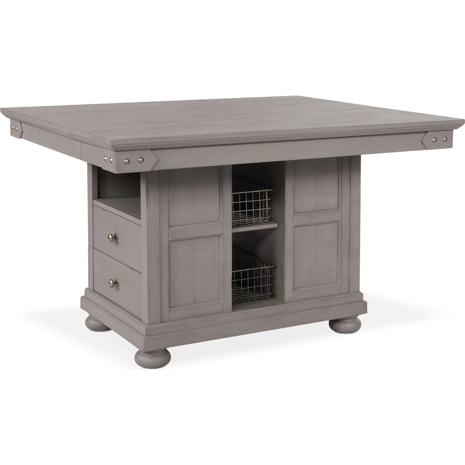 New Haven Kitchen Island Gray Value City Furniture