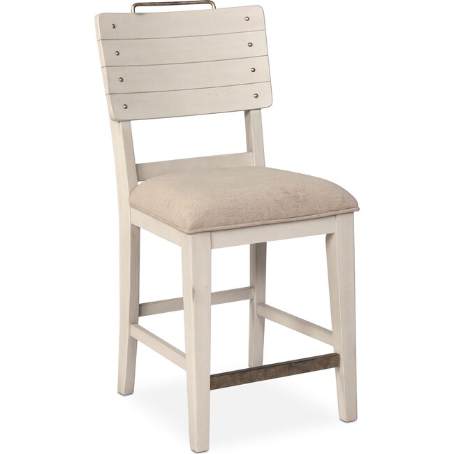 Dining Room Furniture - New Haven Counter-Height Shiplap Stool