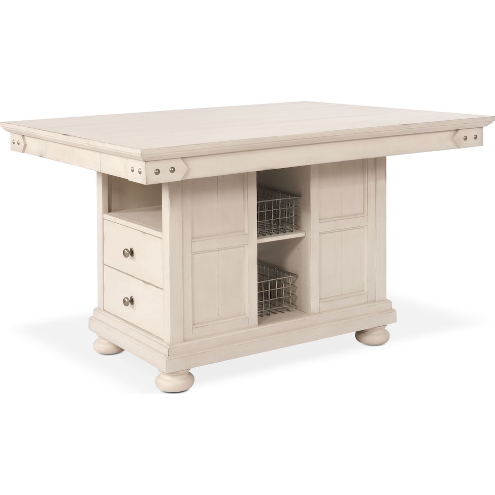 new haven ch white kitchen island   