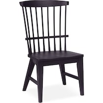 new haven black side chair   