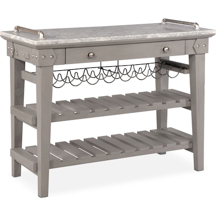 New Haven Serving Cart - Gray