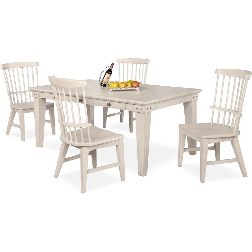 new haven white  pc dining room   