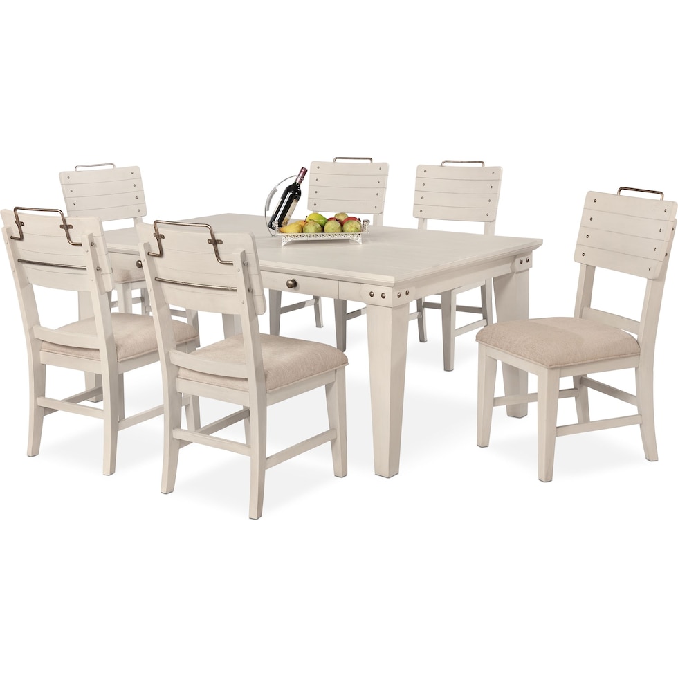 new haven white  pc dining room   
