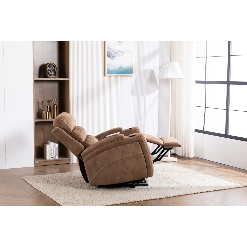 newberry light brown lift chair   