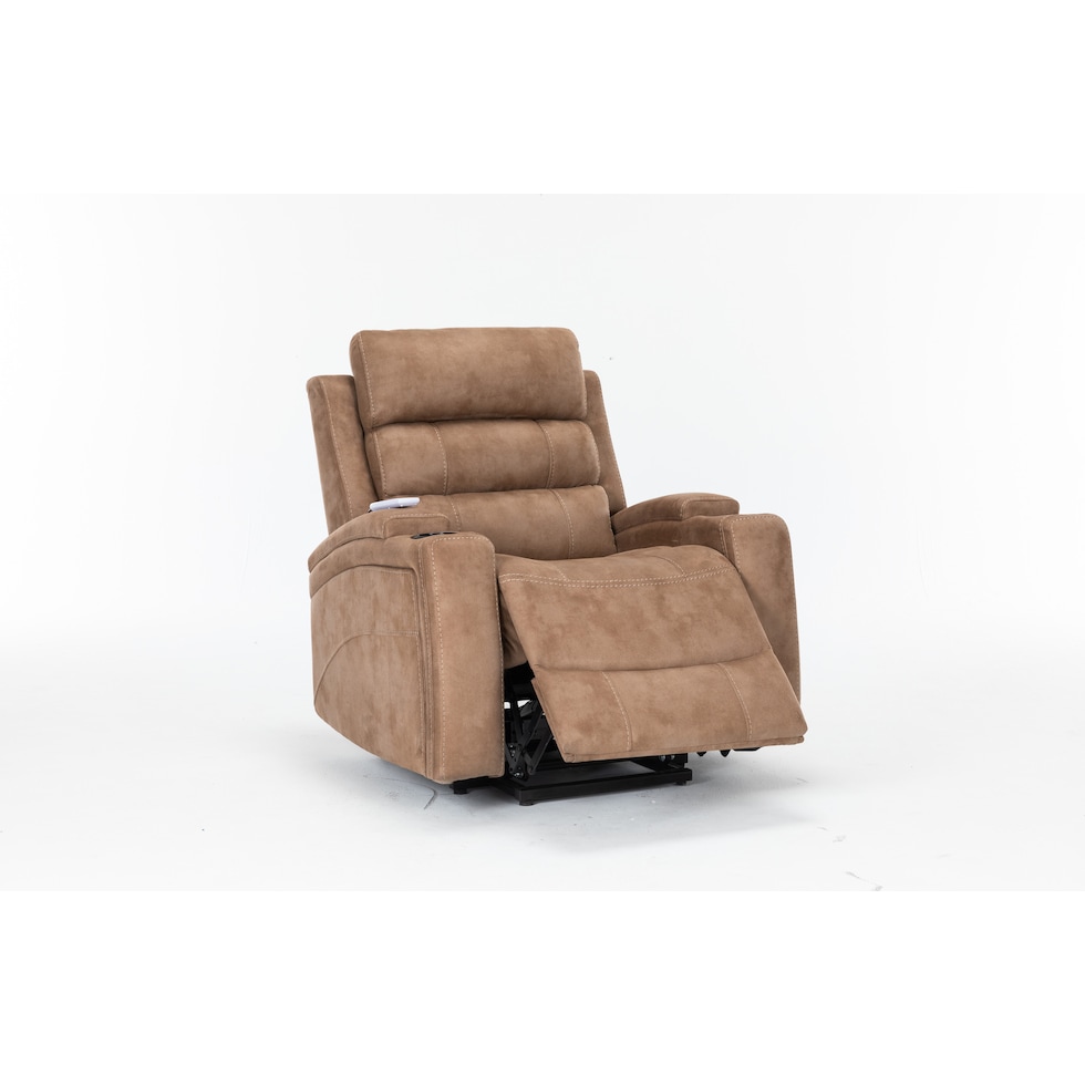 newberry light brown lift chair   