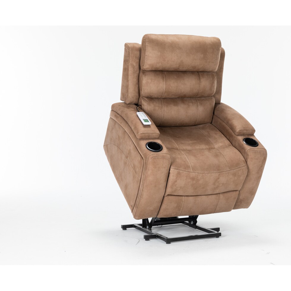 newberry light brown lift chair   