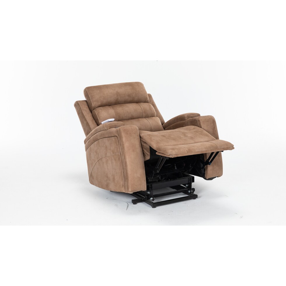 newberry light brown lift chair   