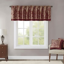 newburgh red window valence   
