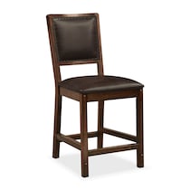 newcastle counter height dark brown counter height chair   