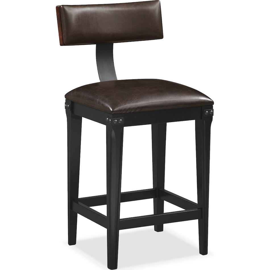 newcastle counter height dark brown counter height stool   