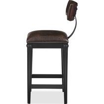 newcastle counter height dark brown counter height stool   