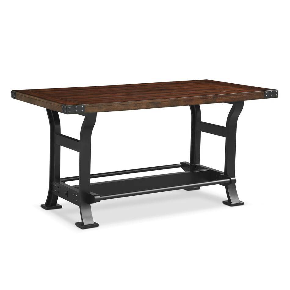 Newcastle CounterHeight Dining Table Mahogany Value City Furniture