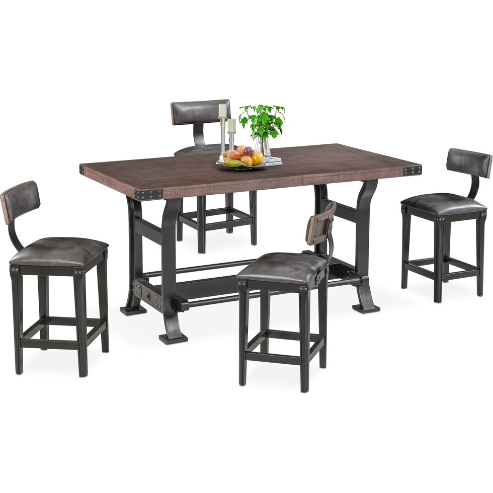 newcastle counter height gray  pc counter height dining room   