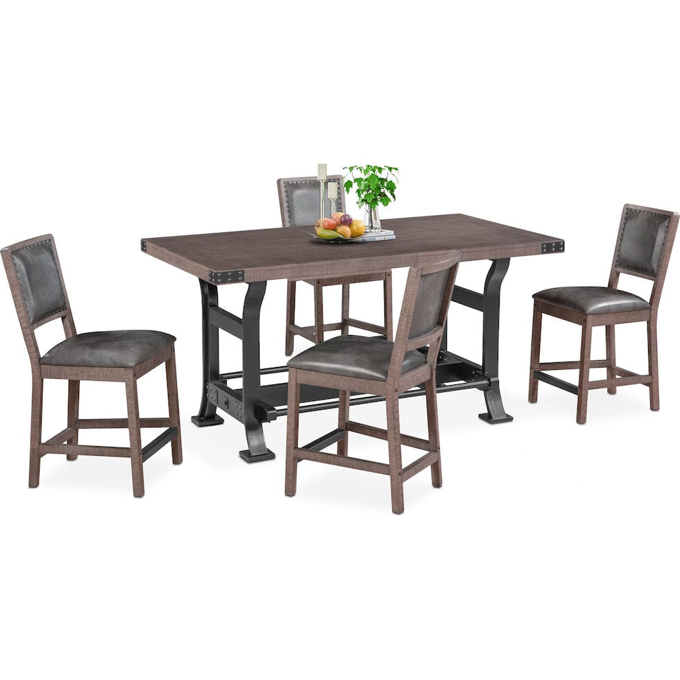 newcastle counter height gray  pc counter height dining room   