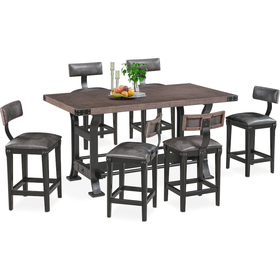 newcastle counter height gray  pc counter height dining room   