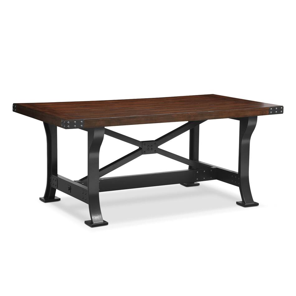 Newcastle Dining Table Mahogany Value City Furniture