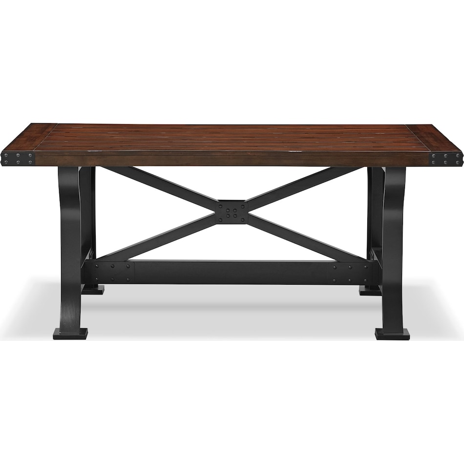 Newcastle Dining Table Mahogany Value City Furniture