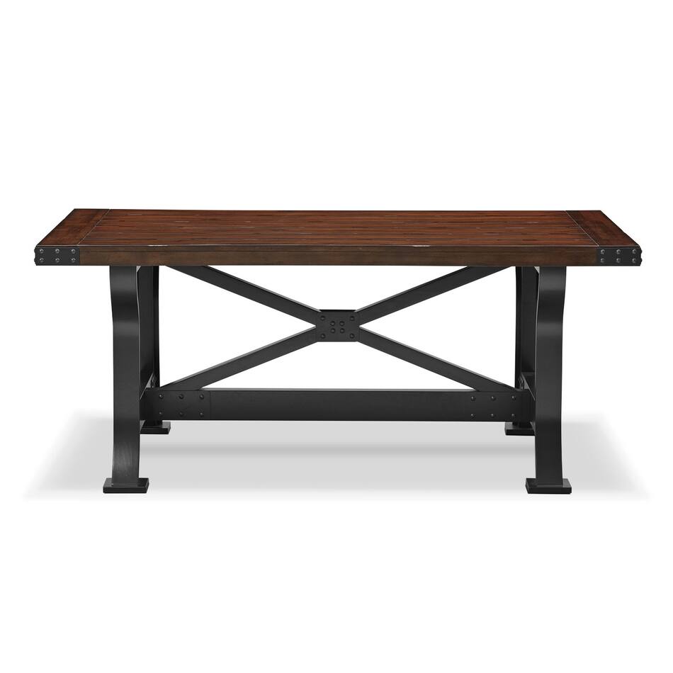 Newcastle Dining Table Mahogany Value City Furniture