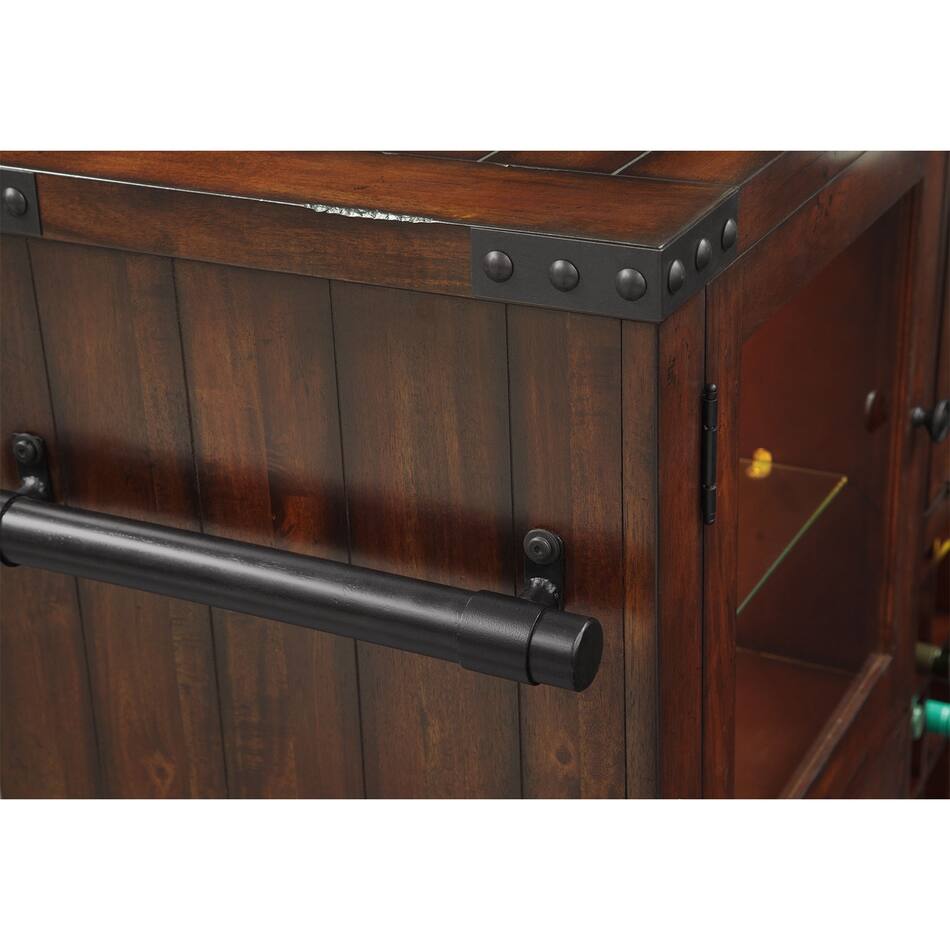 Newcastle Sideboard Mahogany Value City Furniture