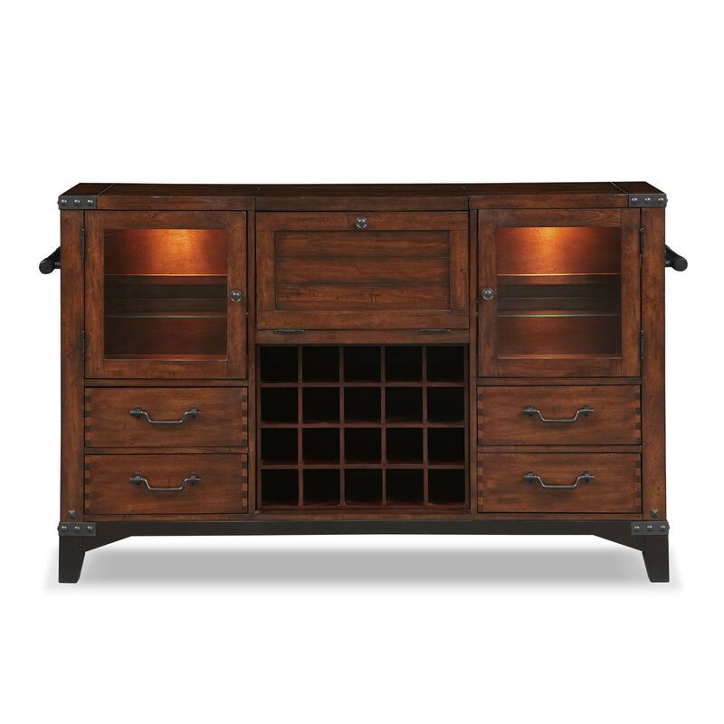 Newcastle Sideboard Mahogany Value City Furniture