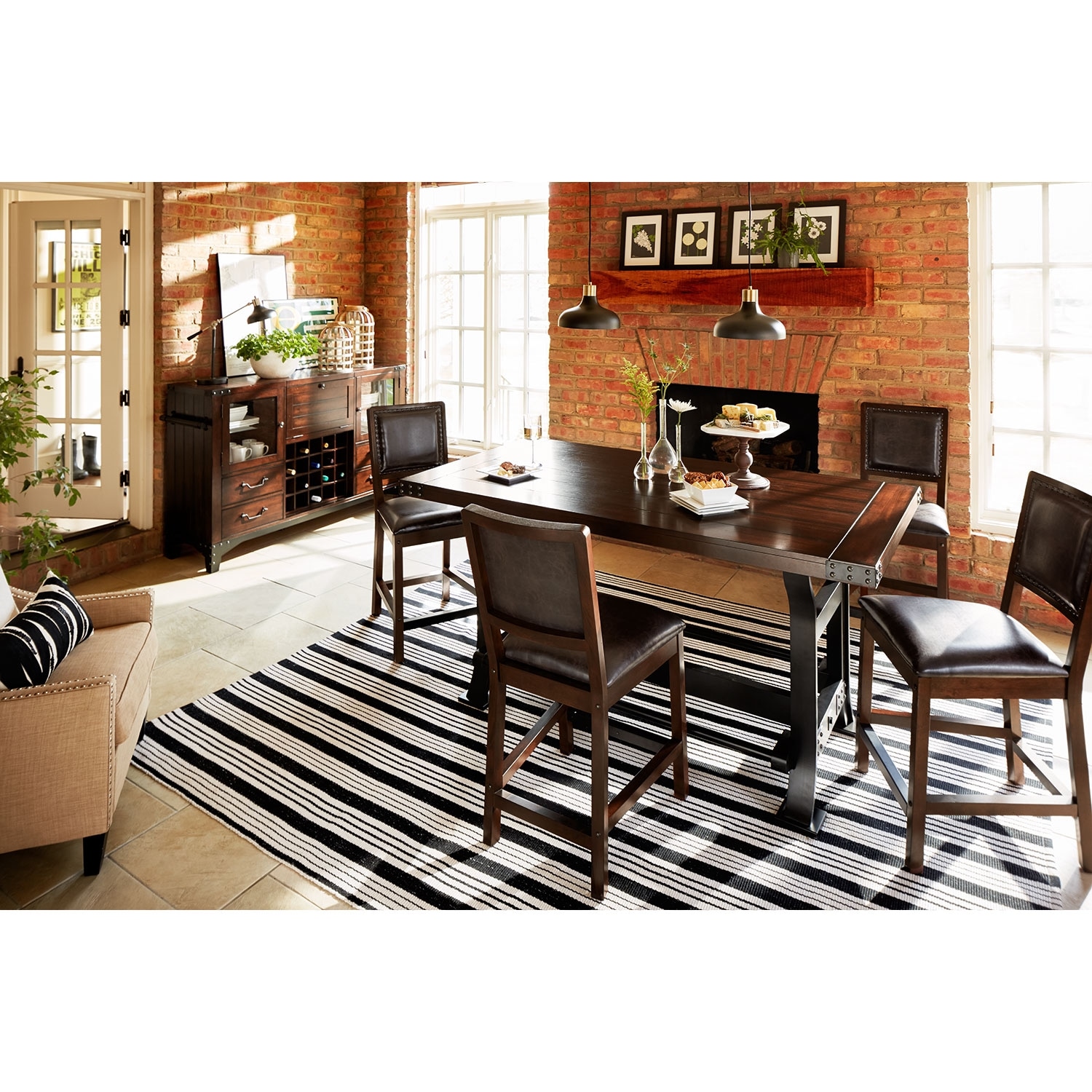 value city counter height dining sets