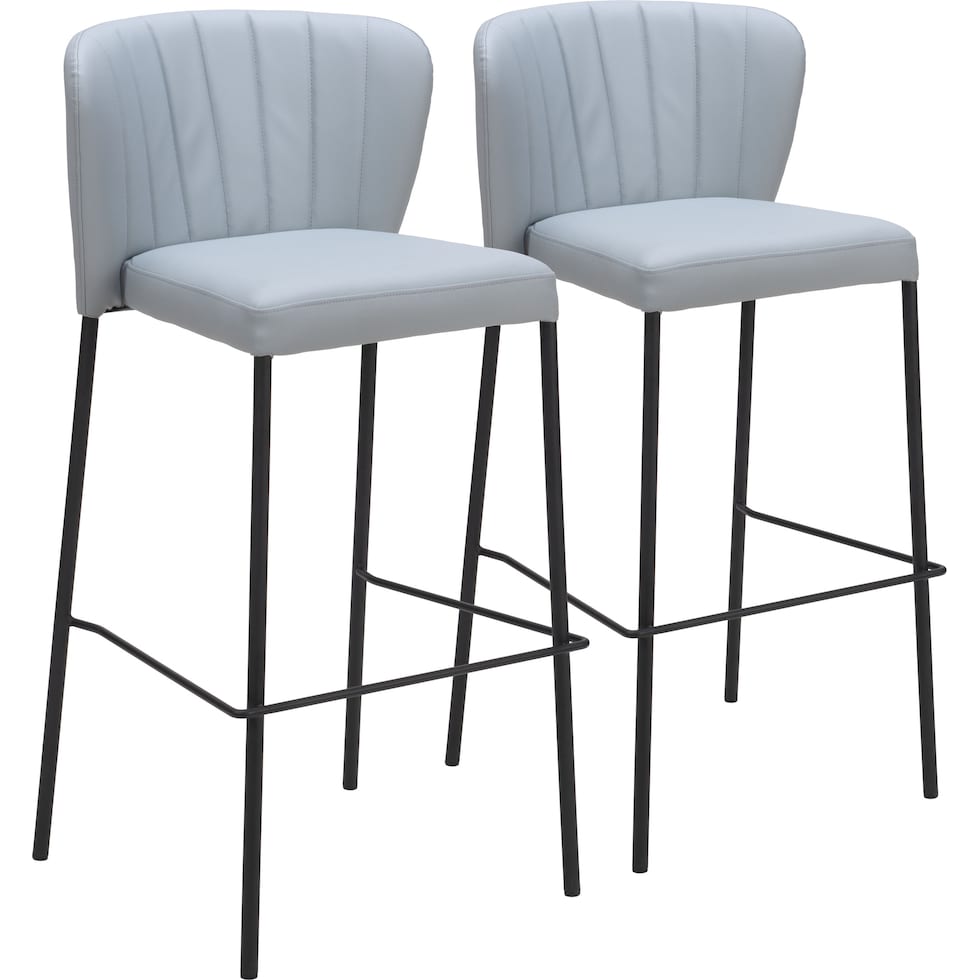 newman gray bar stool   