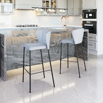 newman gray bar stool   