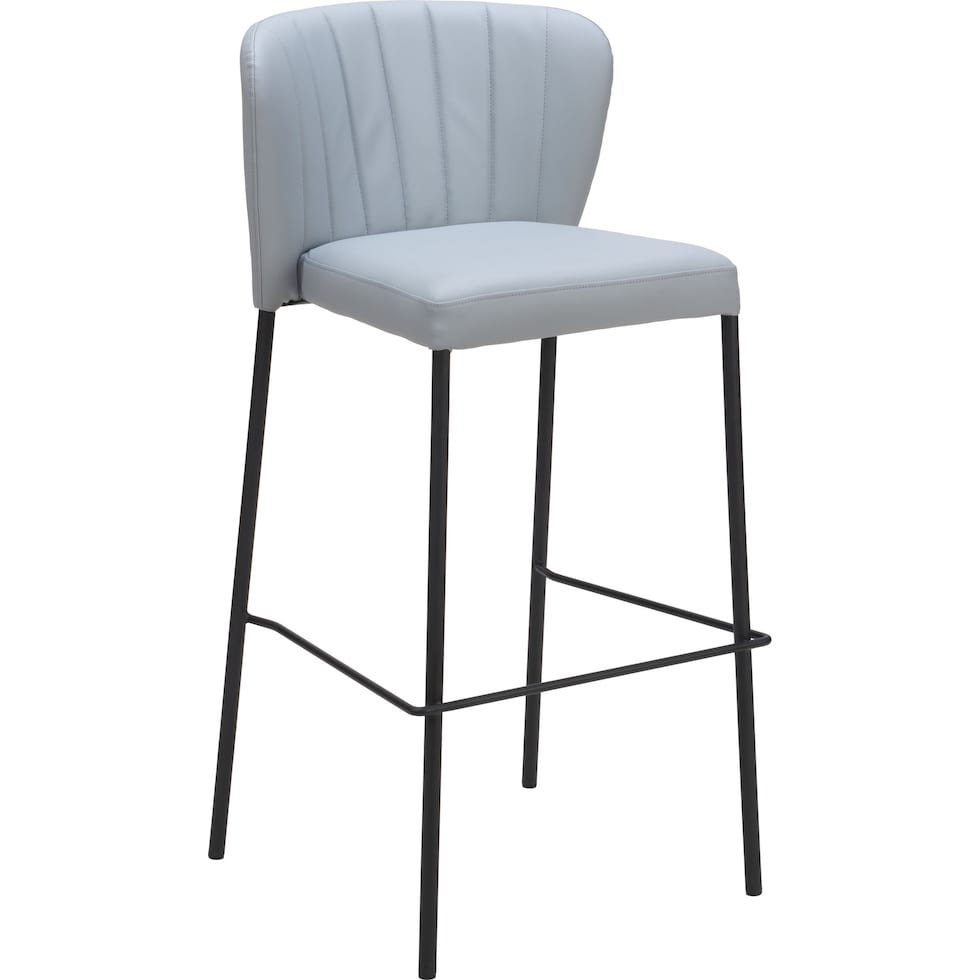 newman gray bar stool   