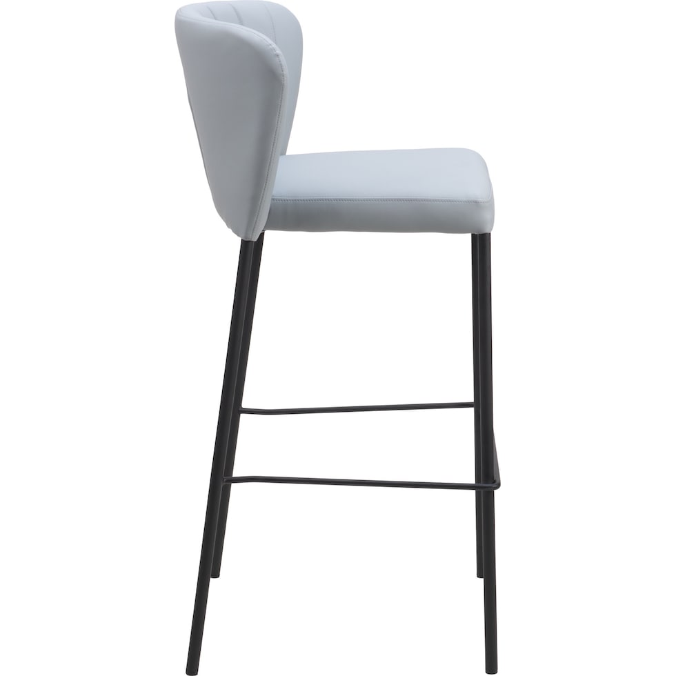 newman gray bar stool   