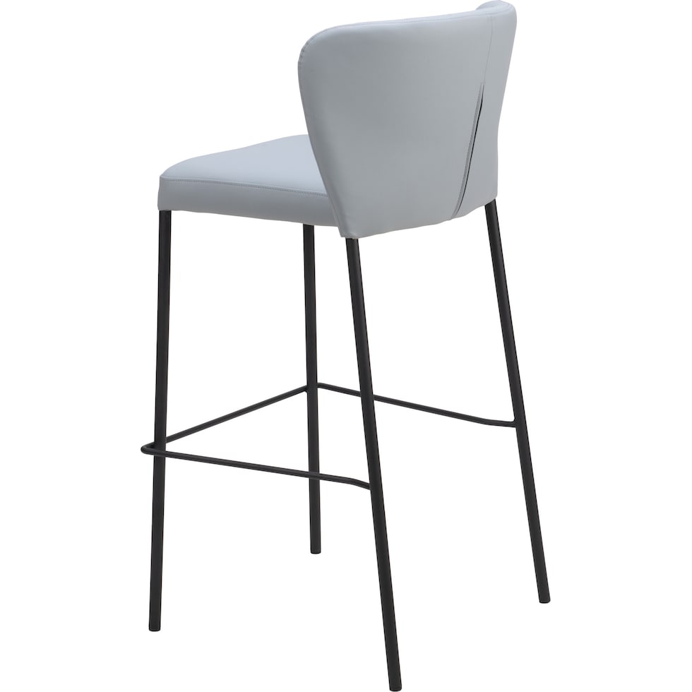 newman gray bar stool   