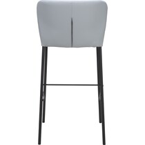 newman gray bar stool   