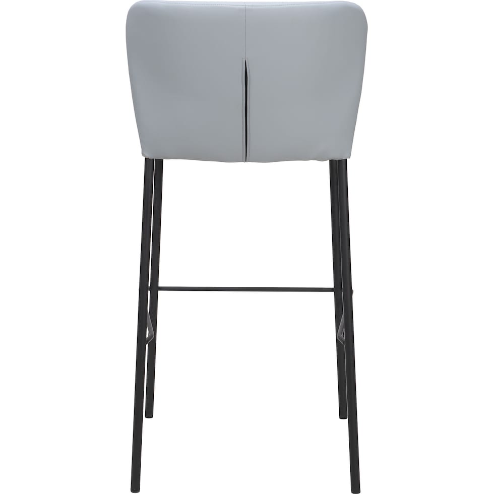 newman gray bar stool   