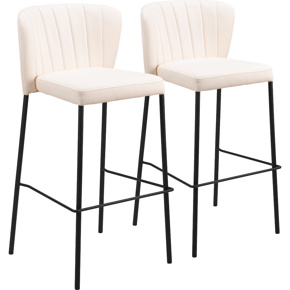 newman white bar stool   