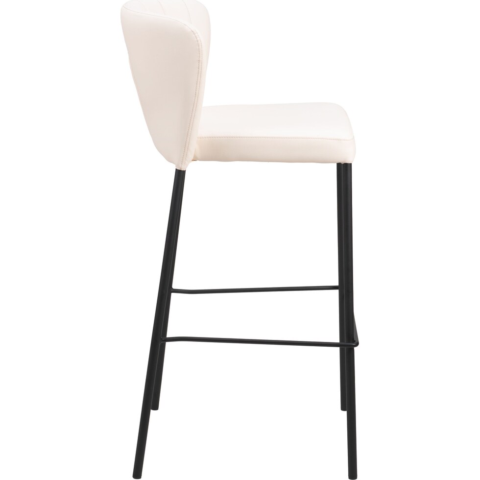 newman white bar stool   