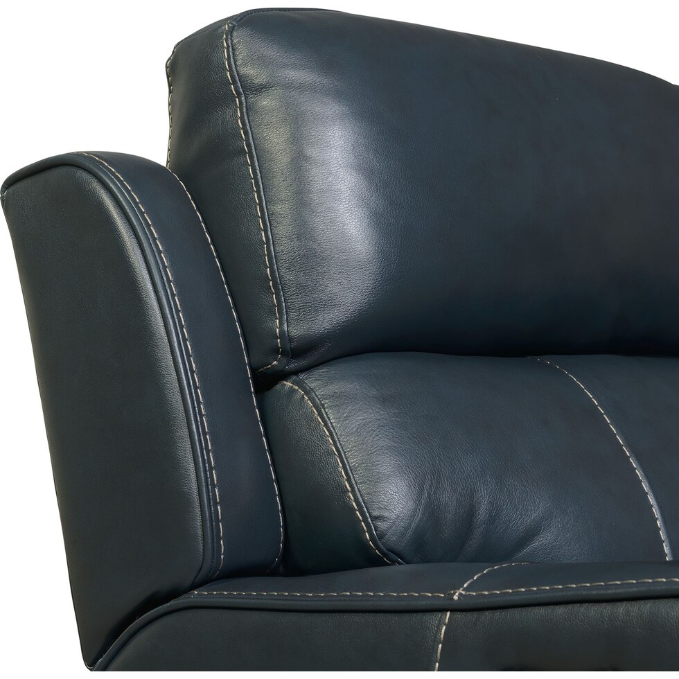 newport blue power recliner   