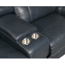 newport blue sectional   