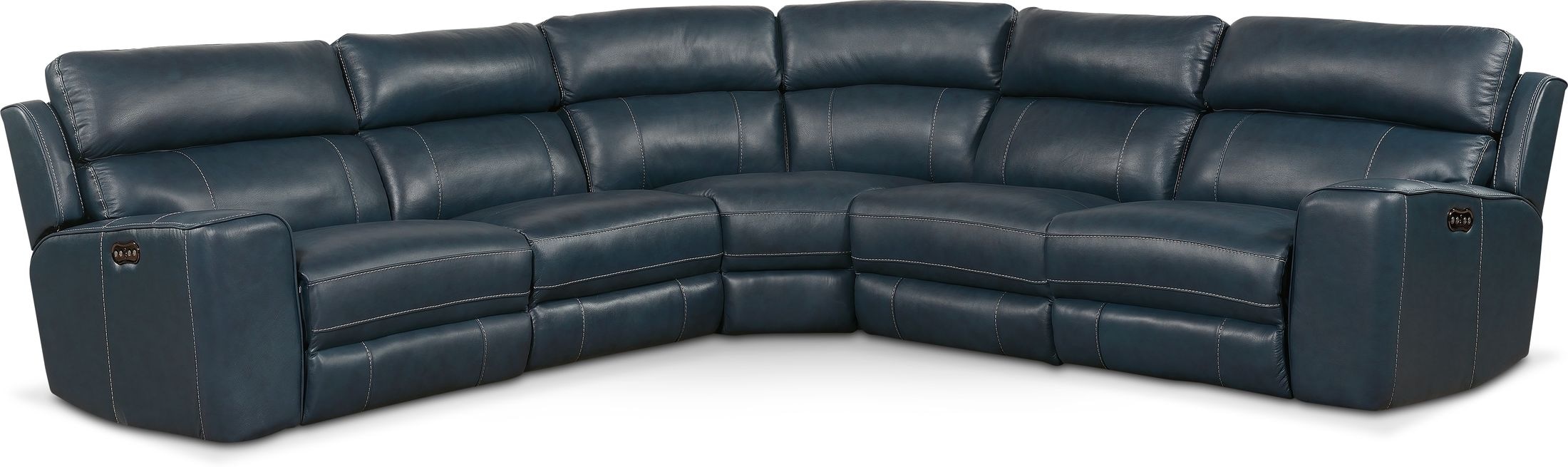 Newport 5-Piece Dual-Power Reclining Sectional with 2